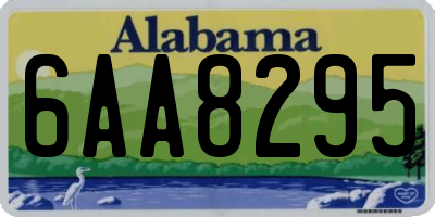 AL license plate 6AA8295