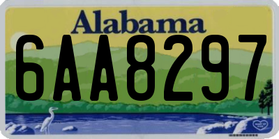 AL license plate 6AA8297