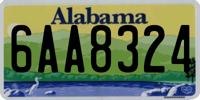 AL license plate 6AA8324