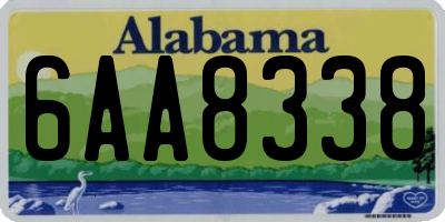 AL license plate 6AA8338