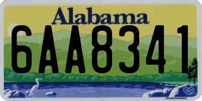 AL license plate 6AA8341