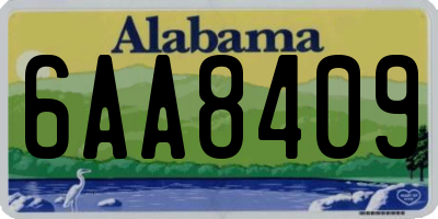 AL license plate 6AA8409