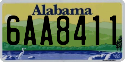 AL license plate 6AA8411