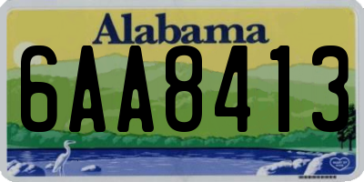 AL license plate 6AA8413