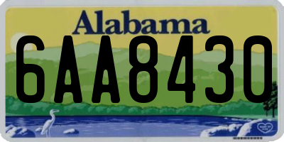 AL license plate 6AA8430