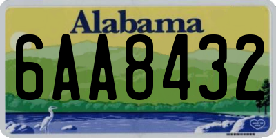 AL license plate 6AA8432