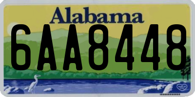 AL license plate 6AA8448