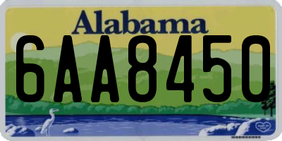 AL license plate 6AA8450
