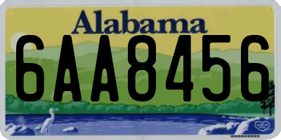 AL license plate 6AA8456