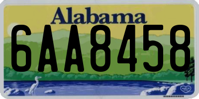 AL license plate 6AA8458