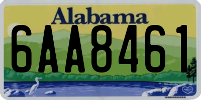 AL license plate 6AA8461