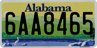 AL license plate 6AA8465