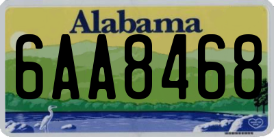 AL license plate 6AA8468