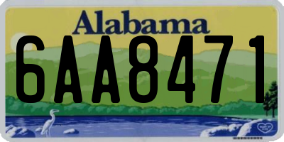 AL license plate 6AA8471