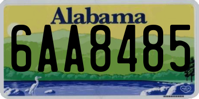 AL license plate 6AA8485