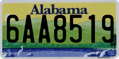 AL license plate 6AA8519