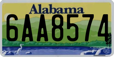 AL license plate 6AA8574