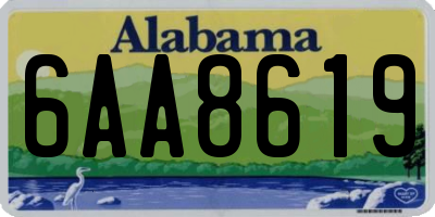 AL license plate 6AA8619