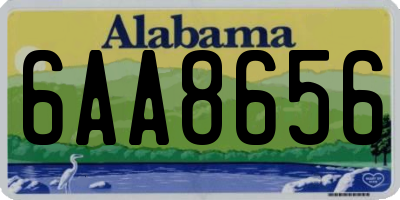 AL license plate 6AA8656