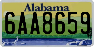 AL license plate 6AA8659