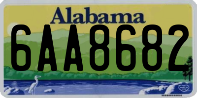 AL license plate 6AA8682