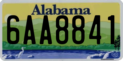 AL license plate 6AA8841