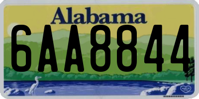 AL license plate 6AA8844