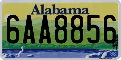 AL license plate 6AA8856