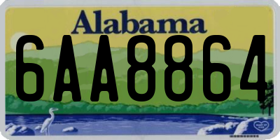AL license plate 6AA8864
