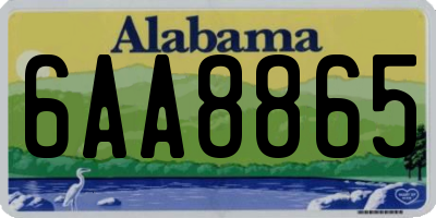 AL license plate 6AA8865