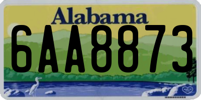 AL license plate 6AA8873