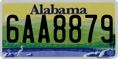 AL license plate 6AA8879