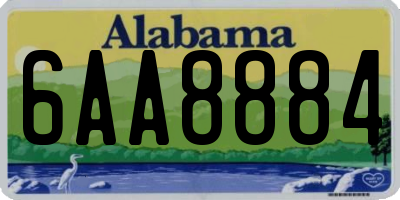 AL license plate 6AA8884