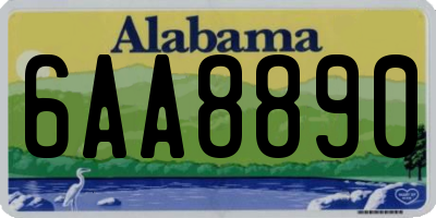 AL license plate 6AA8890