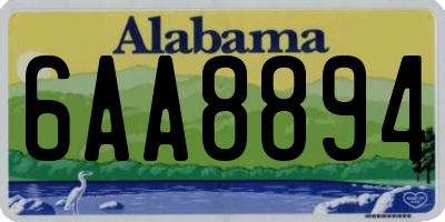 AL license plate 6AA8894