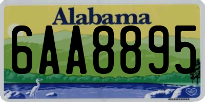 AL license plate 6AA8895