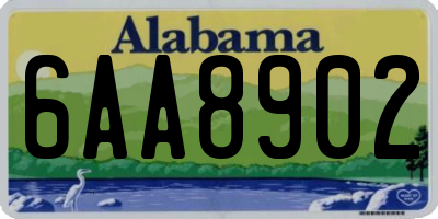 AL license plate 6AA8902