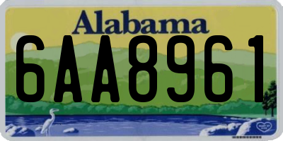 AL license plate 6AA8961