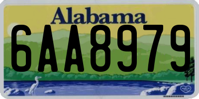 AL license plate 6AA8979