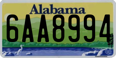 AL license plate 6AA8994
