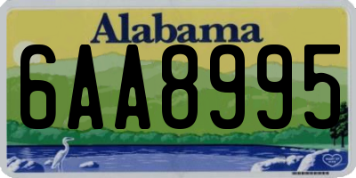 AL license plate 6AA8995