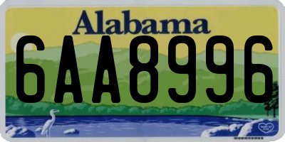 AL license plate 6AA8996