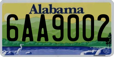 AL license plate 6AA9002