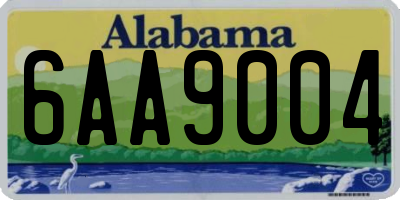 AL license plate 6AA9004