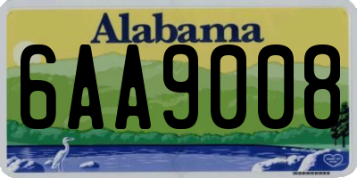 AL license plate 6AA9008