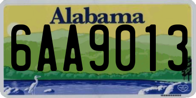 AL license plate 6AA9013