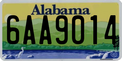 AL license plate 6AA9014
