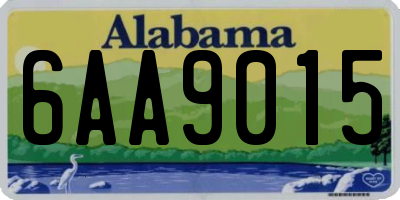 AL license plate 6AA9015