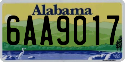 AL license plate 6AA9017