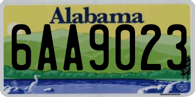 AL license plate 6AA9023